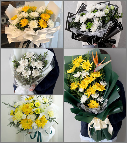 广东湛江市麻章区白事花束代送